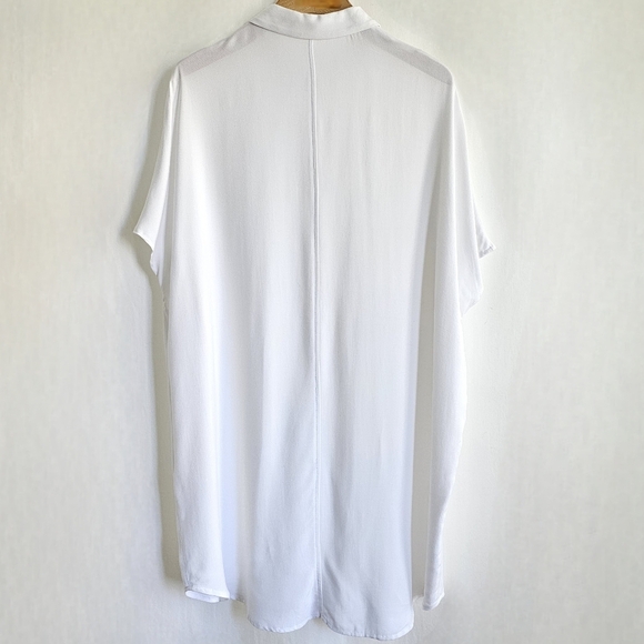 Oak + Fort White Button Shirt Dress - Picture 10 of 13